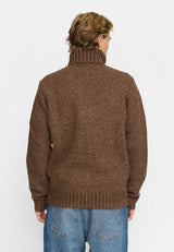 HIGH-NECK SWEATHER / 6568 - BROWN