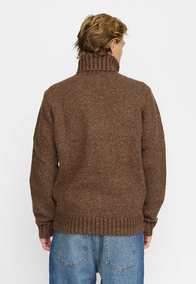 HIGH-NECK SWEATHER / 6568 - BROWN