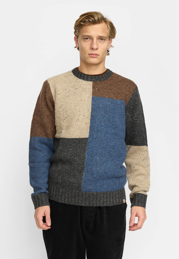 KNIT SWEATER / 6607 - BLUE