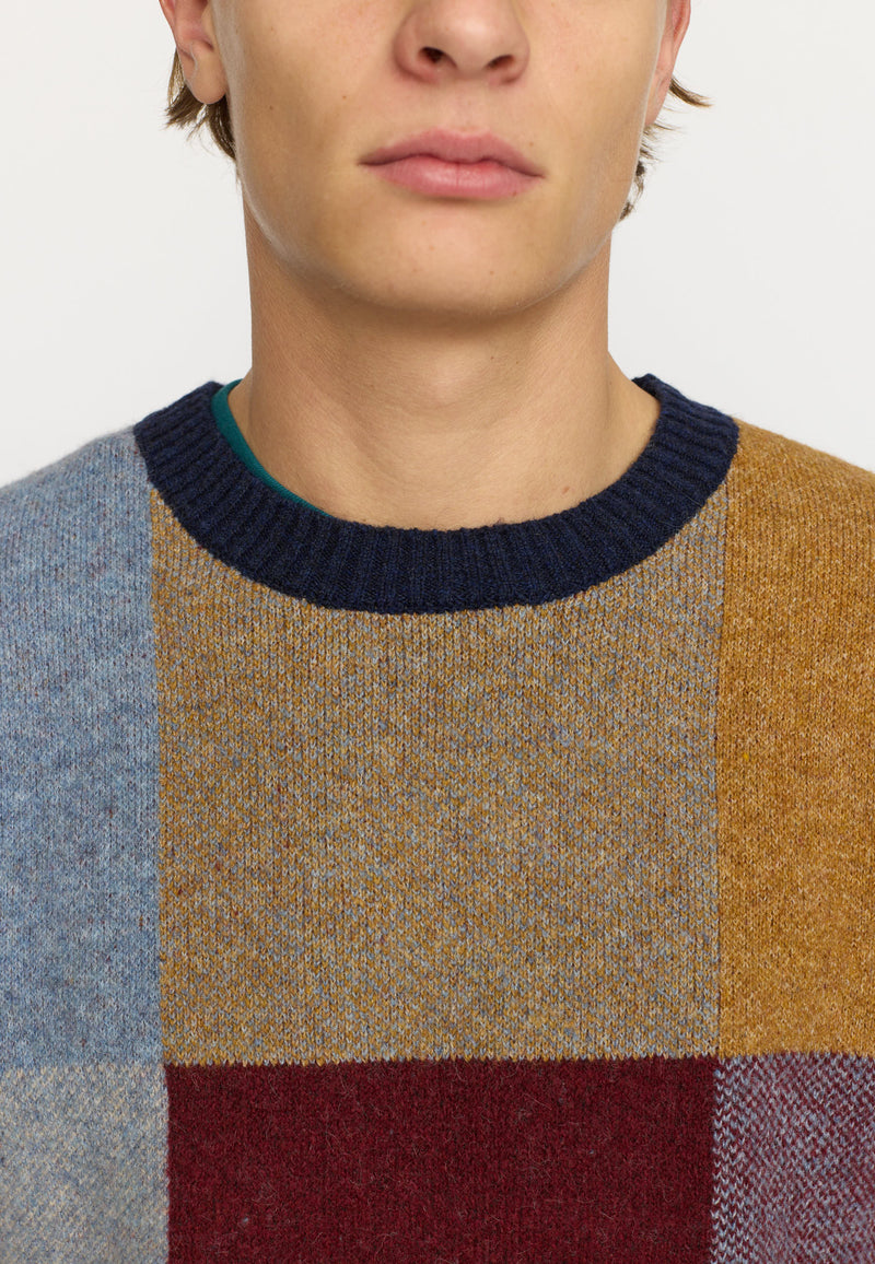 KNIT SWEATER / 6608 - NAVY