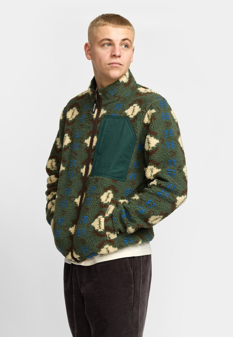 PRINTED POCKET TEDDY / 7019 - GREEN