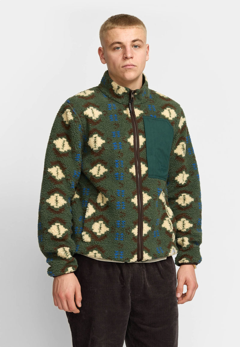 PRINTED POCKET TEDDY / 7019 - GREEN