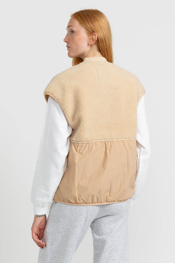 RIZZO FLEECE VEST / 77231 - BEIGE