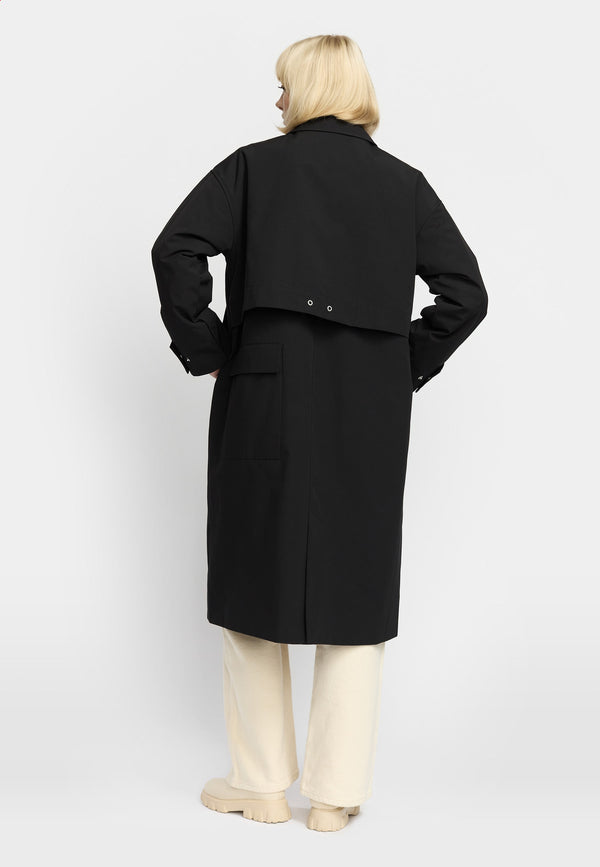 TRENCHCOAT / 77336 - BLACK