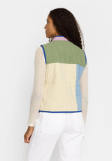 Quilted Patchwork Vest / 77362 - Lightpurple