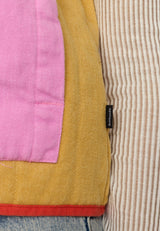 Quilted Patchwork Vest / 77362 - Off White