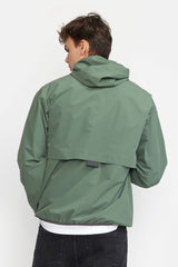 HOODED TRACK JACKET / 7838 - DUSTGREEN