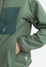 HOODED TRACK JACKET / 7838 - DUSTGREEN