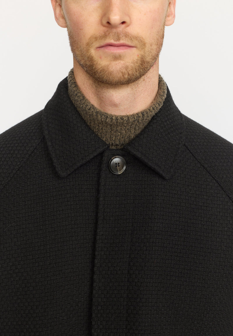 MAC COAT / 7884 - BLACK