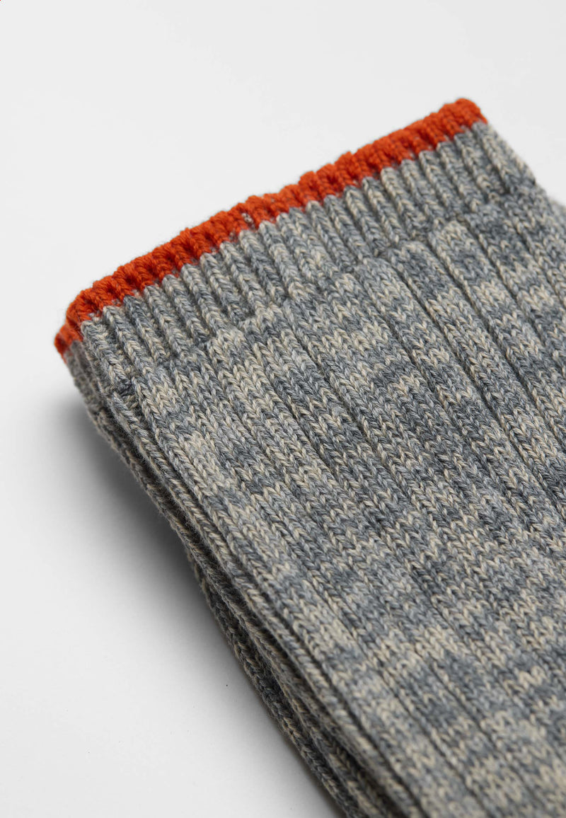 OUTDOOR SOCK / 8918 - LIGHTGREY-MELANGE