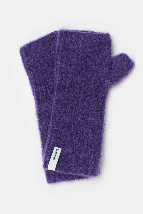 Fluffy Half-Mittens / 99014 - Purple