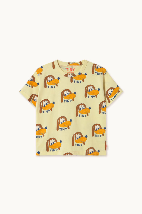 DOGS TEE - DUSTY YELLOW
