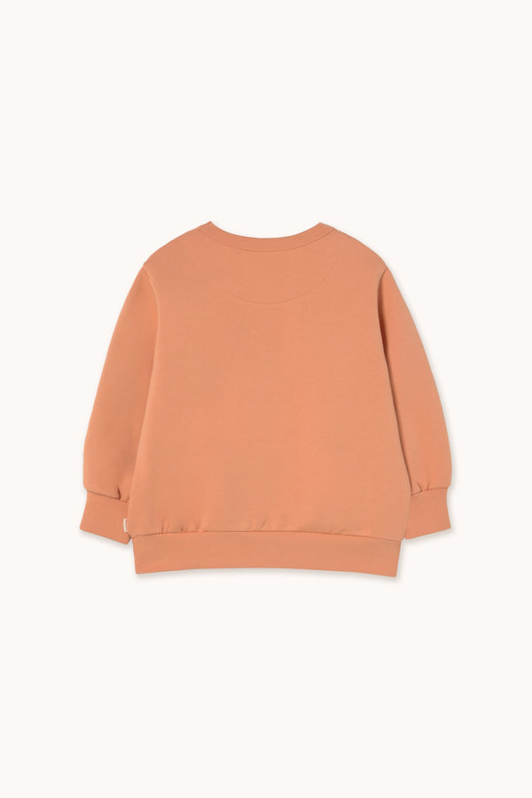 FLOWERS EYES GRAPHIC SWEATSHIRT - LIGHT RUST