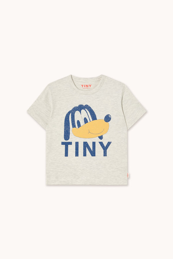 TINY DOG GRAPHIC TEE - LIGHT CREAM HEATHER