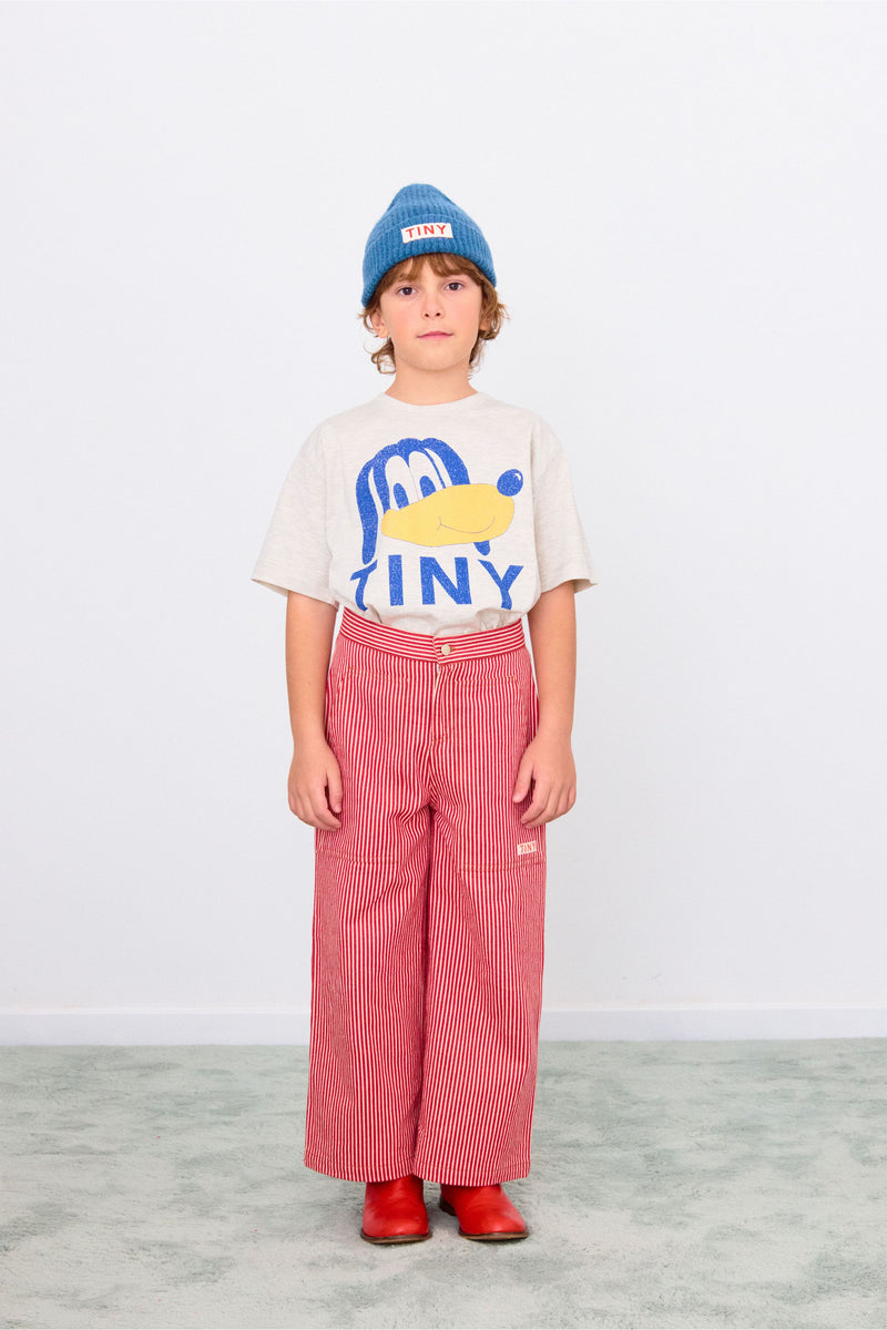 TINY DOG GRAPHIC TEE - LIGHT CREAM HEATHER