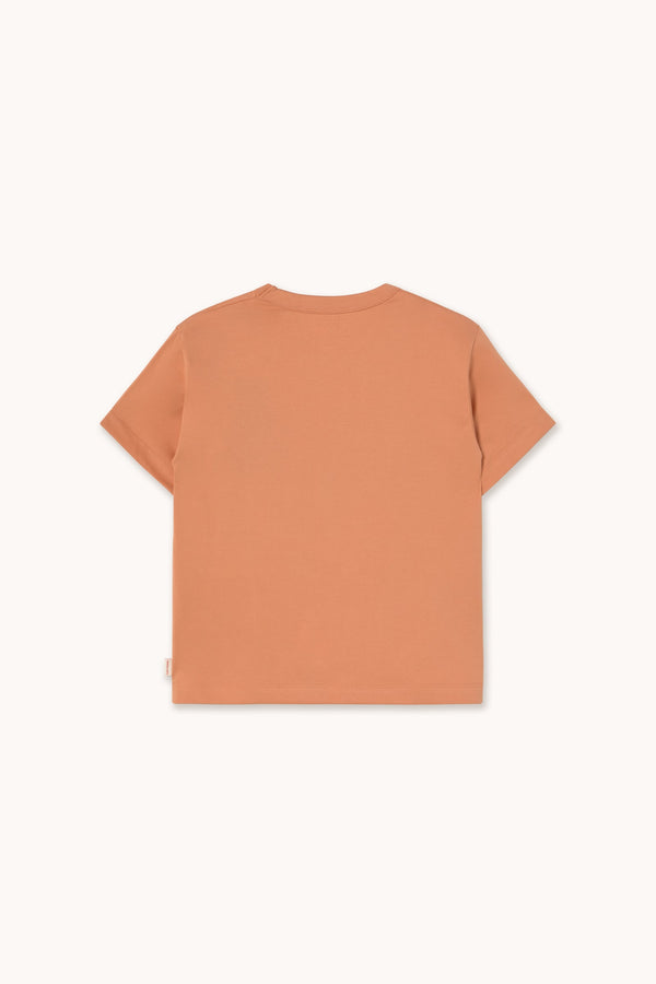 FLOWERS EYES GRAPHIC TEE - LIGHT RUST
