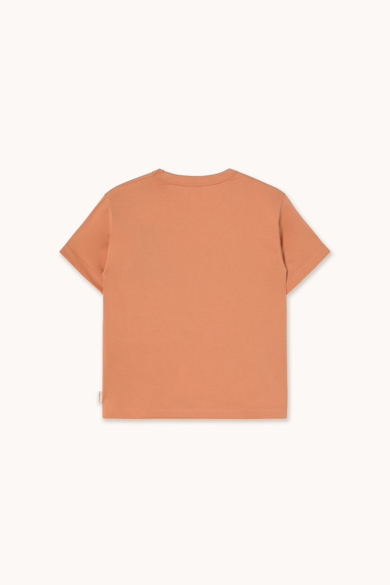 FLOWERS EYES GRAPHIC TEE - LIGHT RUST