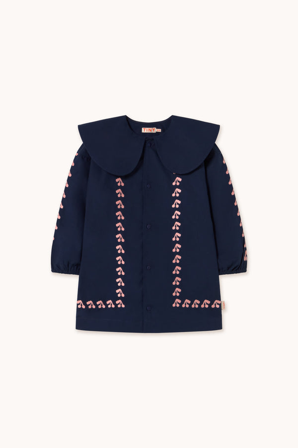 MINI CHERRIES DRESS - NAVY