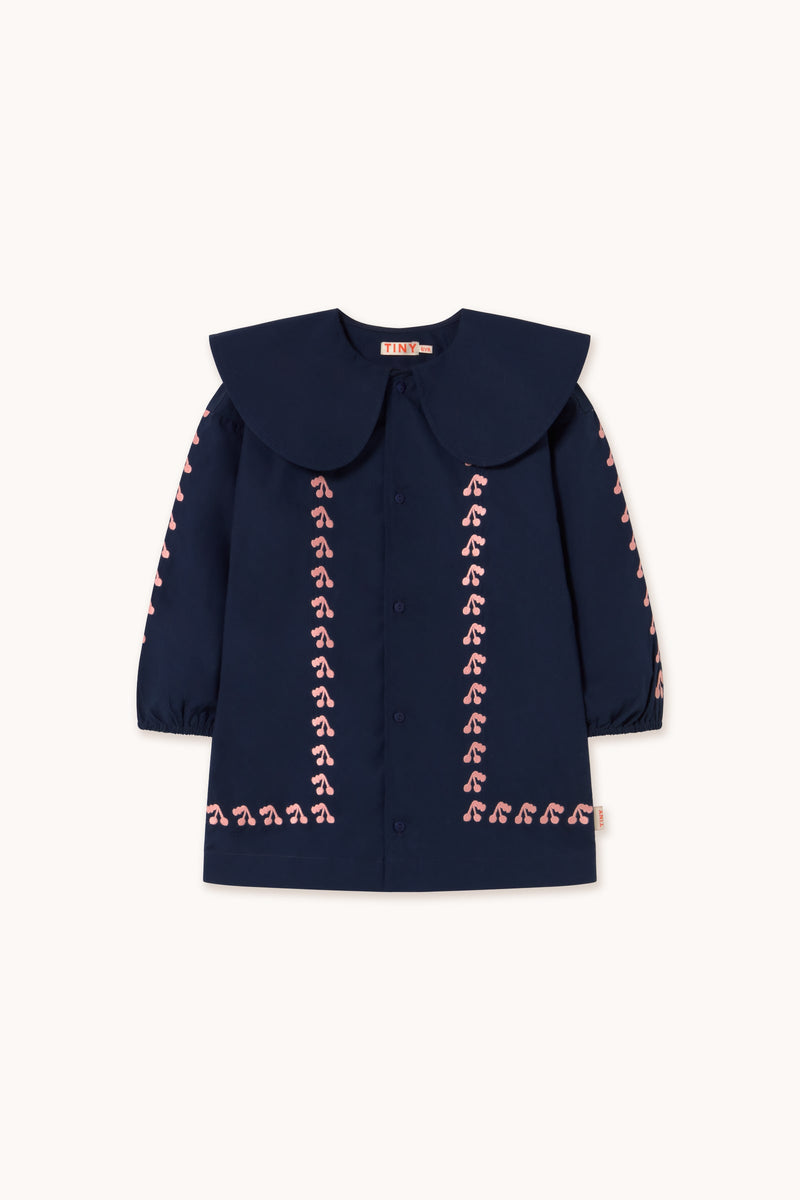 MINI CHERRIES DRESS - NAVY