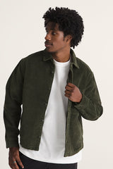 MARTINEZ CORD OVERSHIRT OBSIDIAN