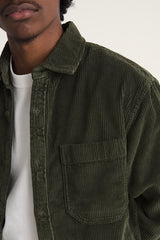 MARTINEZ CORD OVERSHIRT OBSIDIAN