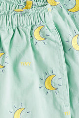 MIDNIGHT SUN WOVEN PANT - WASHED EMERALD