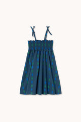 DIAMONDS KNITTED DRESS - LIGH NAVY