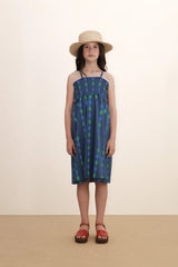 DIAMONDS KNITTED DRESS - LIGH NAVY
