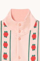 ROSES MOCKNECK SWEATSHIRT - PASTEL PINK