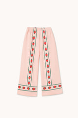 ROSES STRAIGHT SWEATPANT  - PASTEL PINK