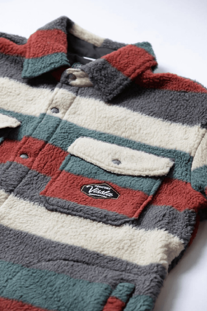 PEAKS SHERPA ECO WOVEN SHIRT - FIRED BRICK 24FW