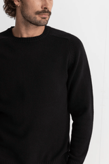 CLASSIC CREW KNIT - VINTAGE BLACK 24FW