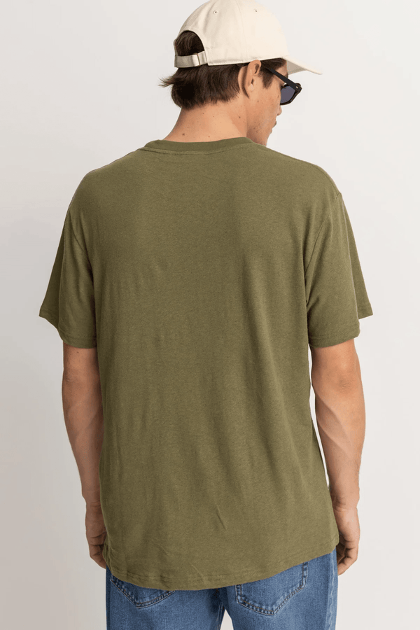 Linen SS T-Shirt- Olive