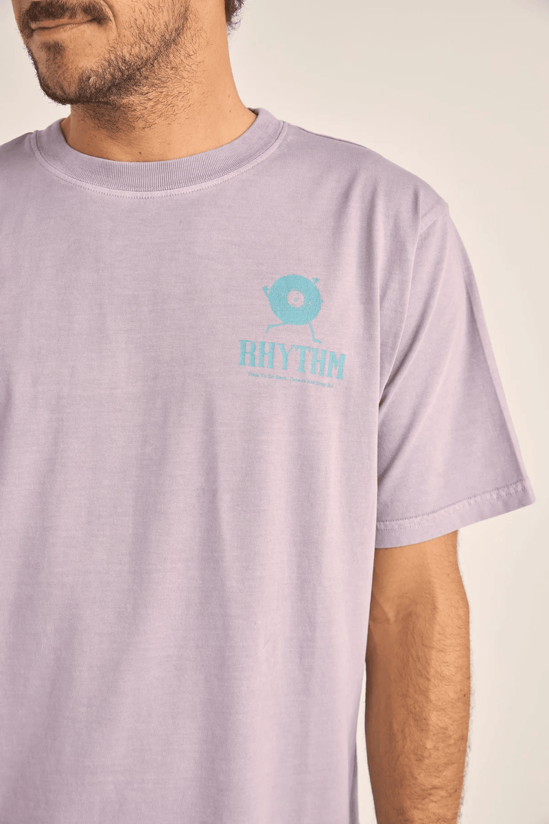 RECORD VINTAGE SS T-SHIRT - PLUM