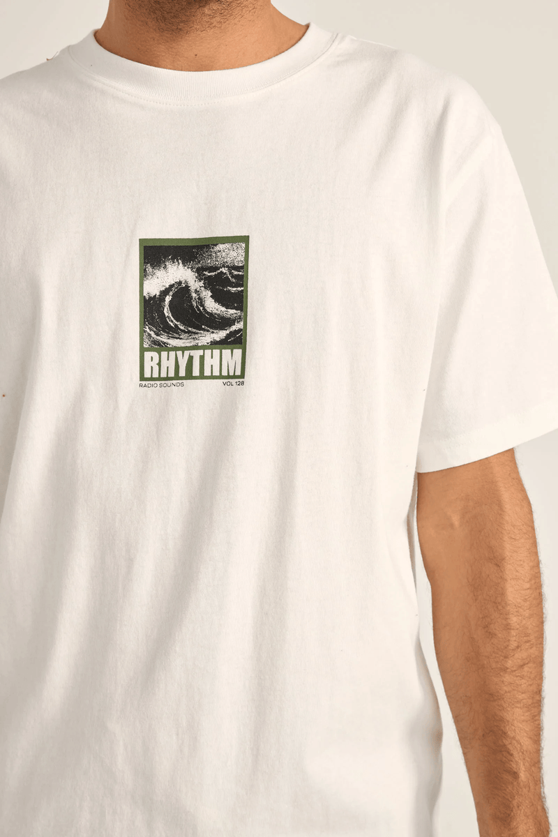 WILD WAVES VINTAGE SS T-SHIRT - VINTAGE WHITE