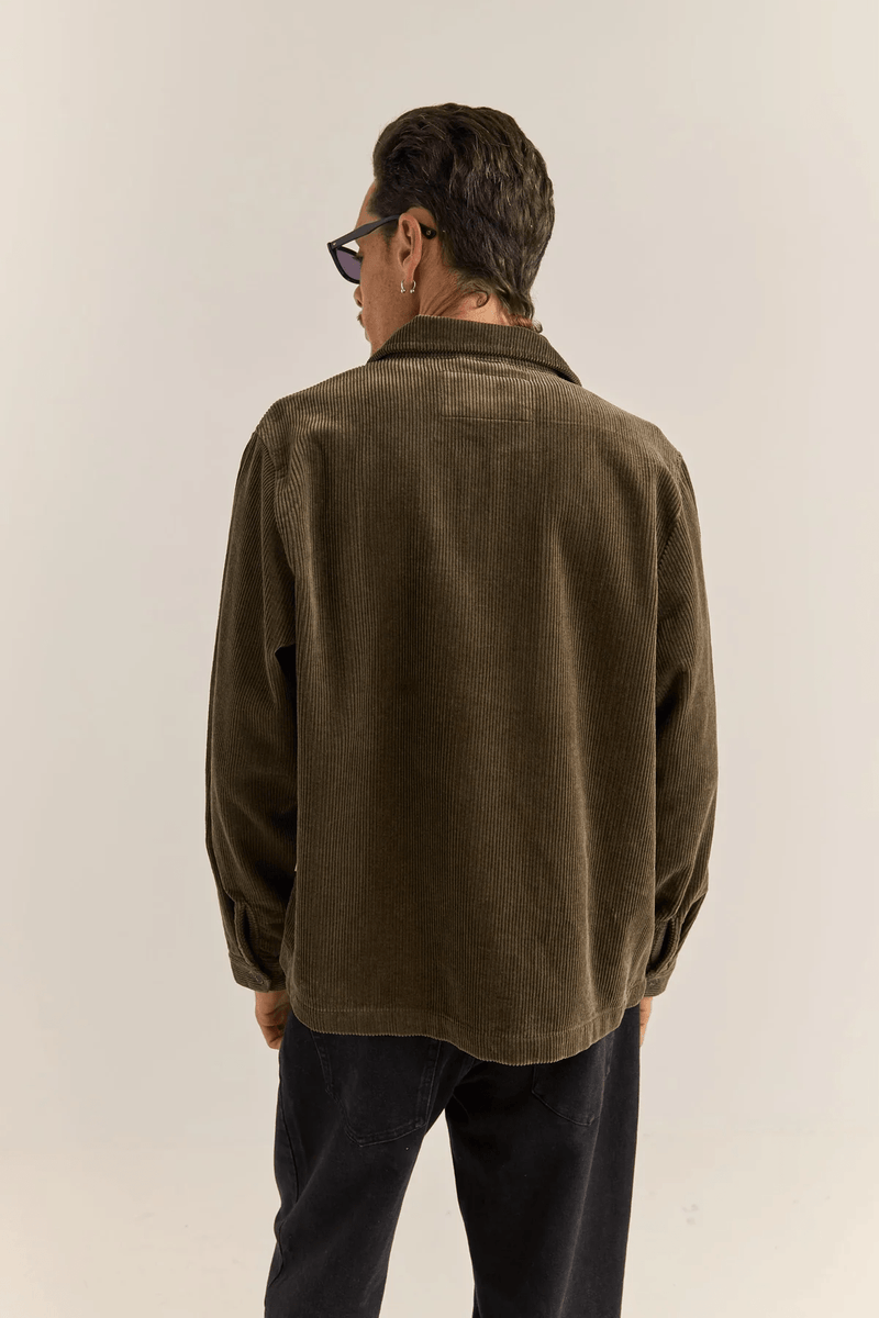 CORD LANGLEY JACKET - FATIGUE