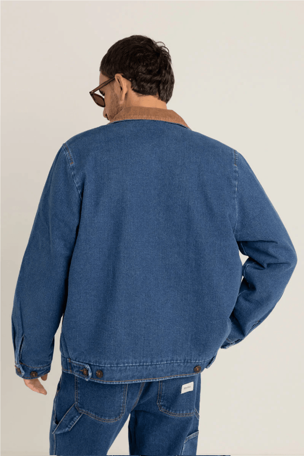 WASHED DENIM JAMES JACKET - BLUE WASH