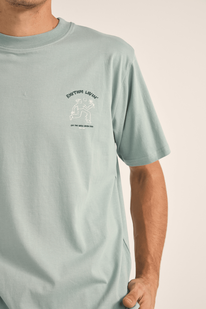 FREEDOM SS T-SHIRT -SEAFOAM