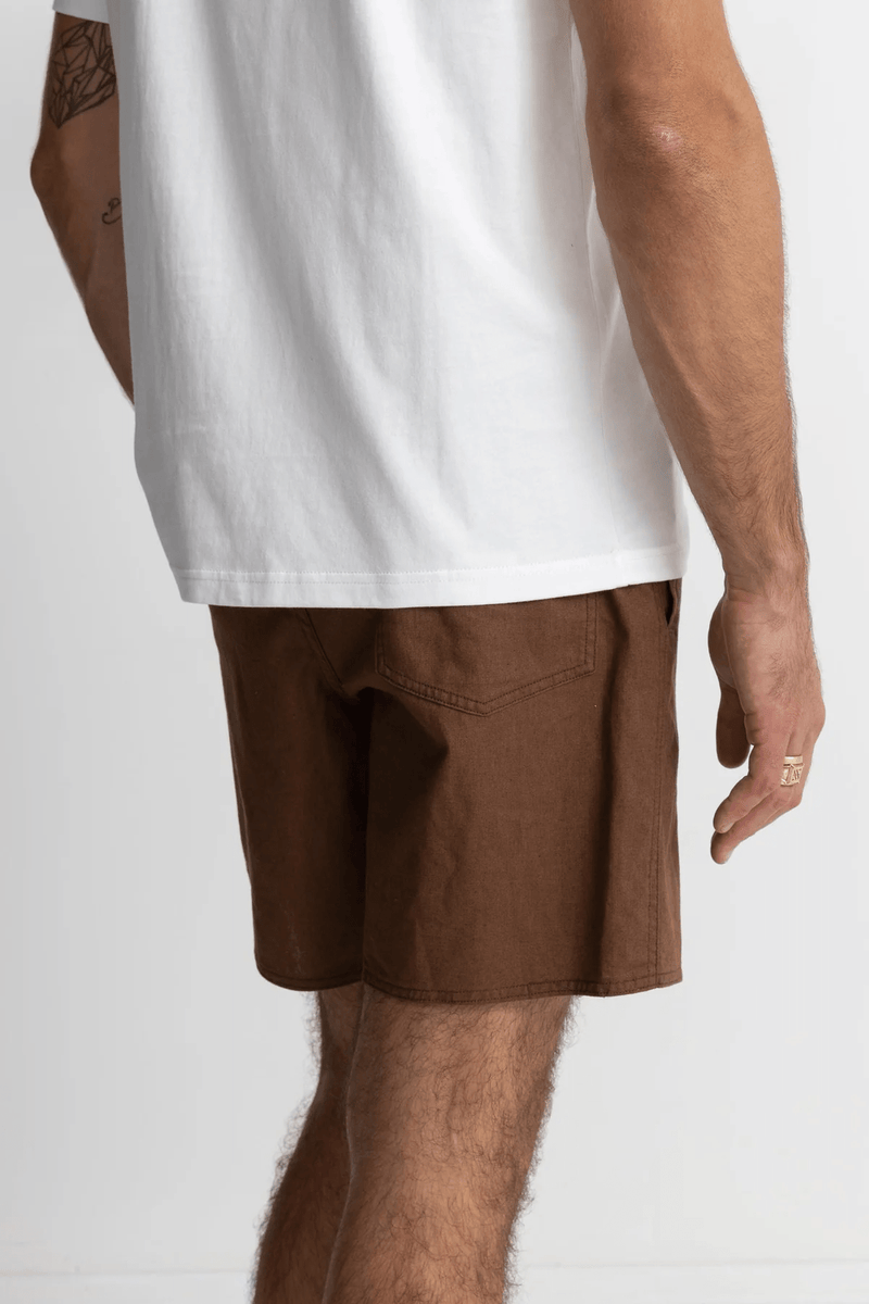 Classic Linen Jam Short - Chocolate