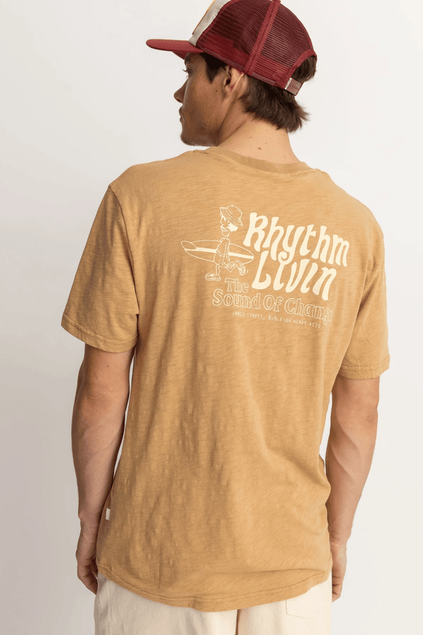 Livin Slub SS T-Shirt - Latte