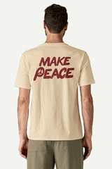 M'S BALANCE ORGANIC T-SHIRT - PEACE SEEDS: UNDYED NATURAL