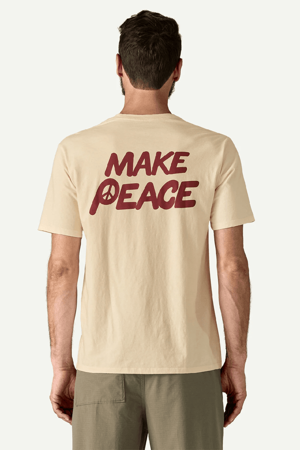 M'S BALANCE ORGANIC T-SHIRT - PEACE SEEDS: UNDYED NATURAL