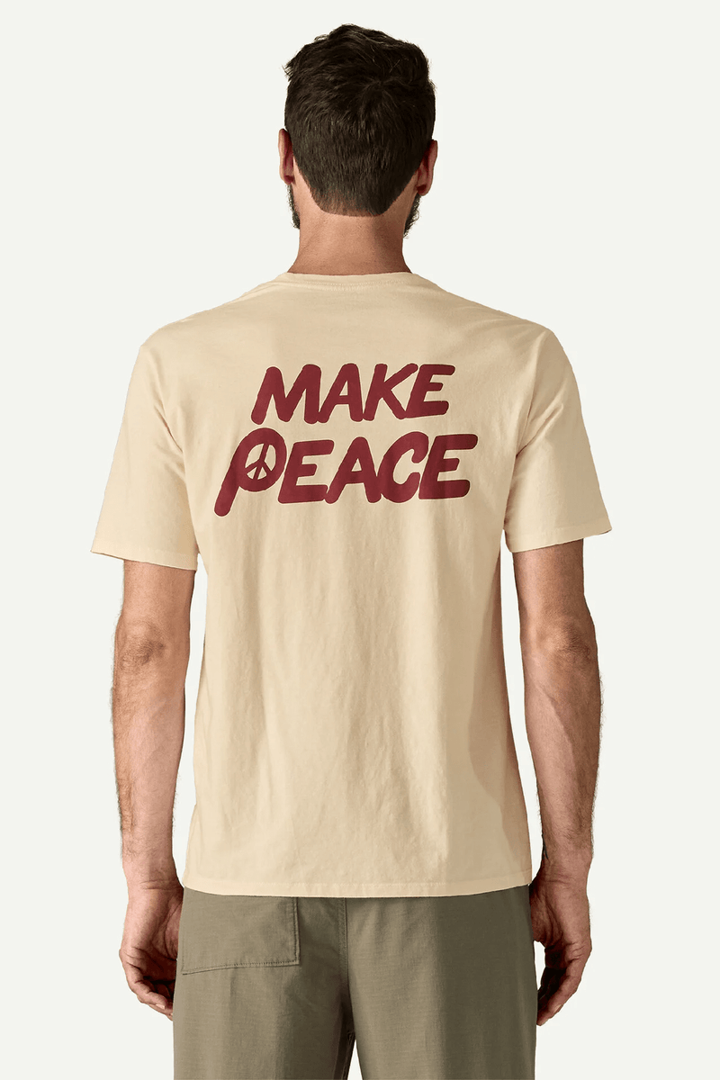 M'S BALANCE ORGANIC T-SHIRT - PEACE SEEDS: UNDYED NATURAL