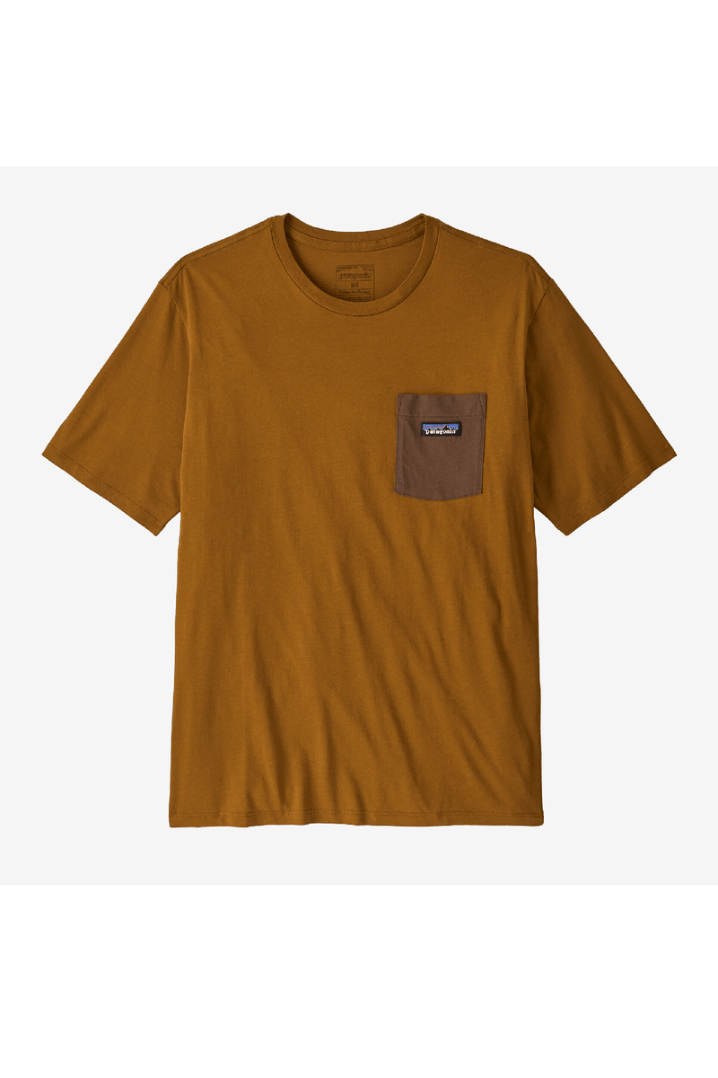 M'S DAILY POCKET TEE - SHELTER BROWN