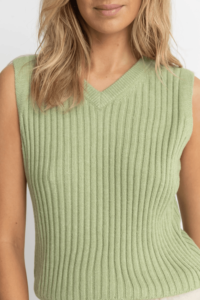 SHELL BEACH SWEATER VEST - SAGE 24FW