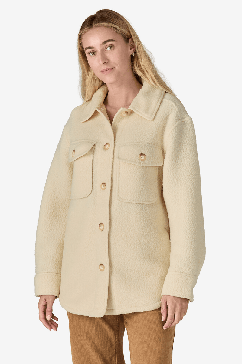 W'S RETRO PILE SHACKET - NATURAL 24FW