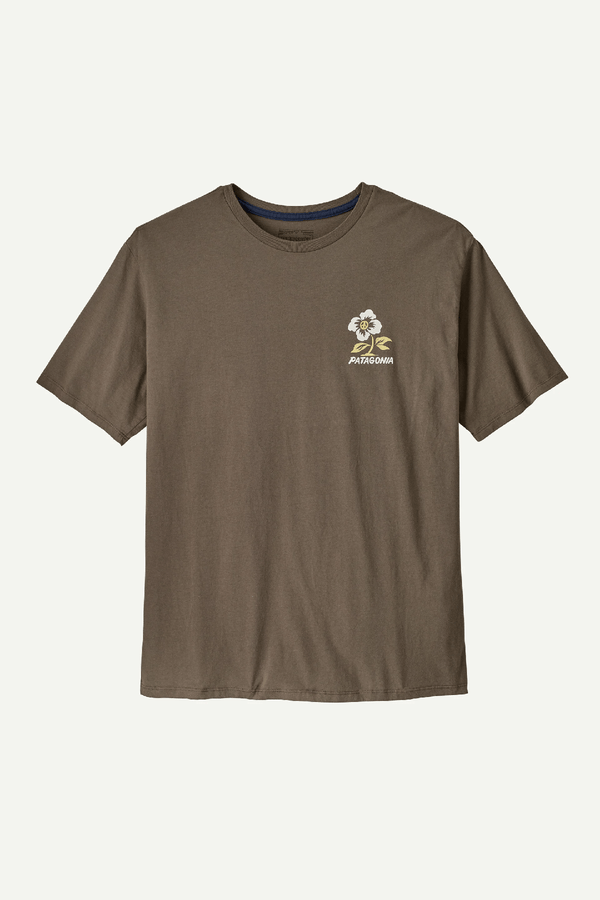 M'S BALANCE ORGANIC T-SHIRT - PEACE SEEDS: MARLOW BROWN