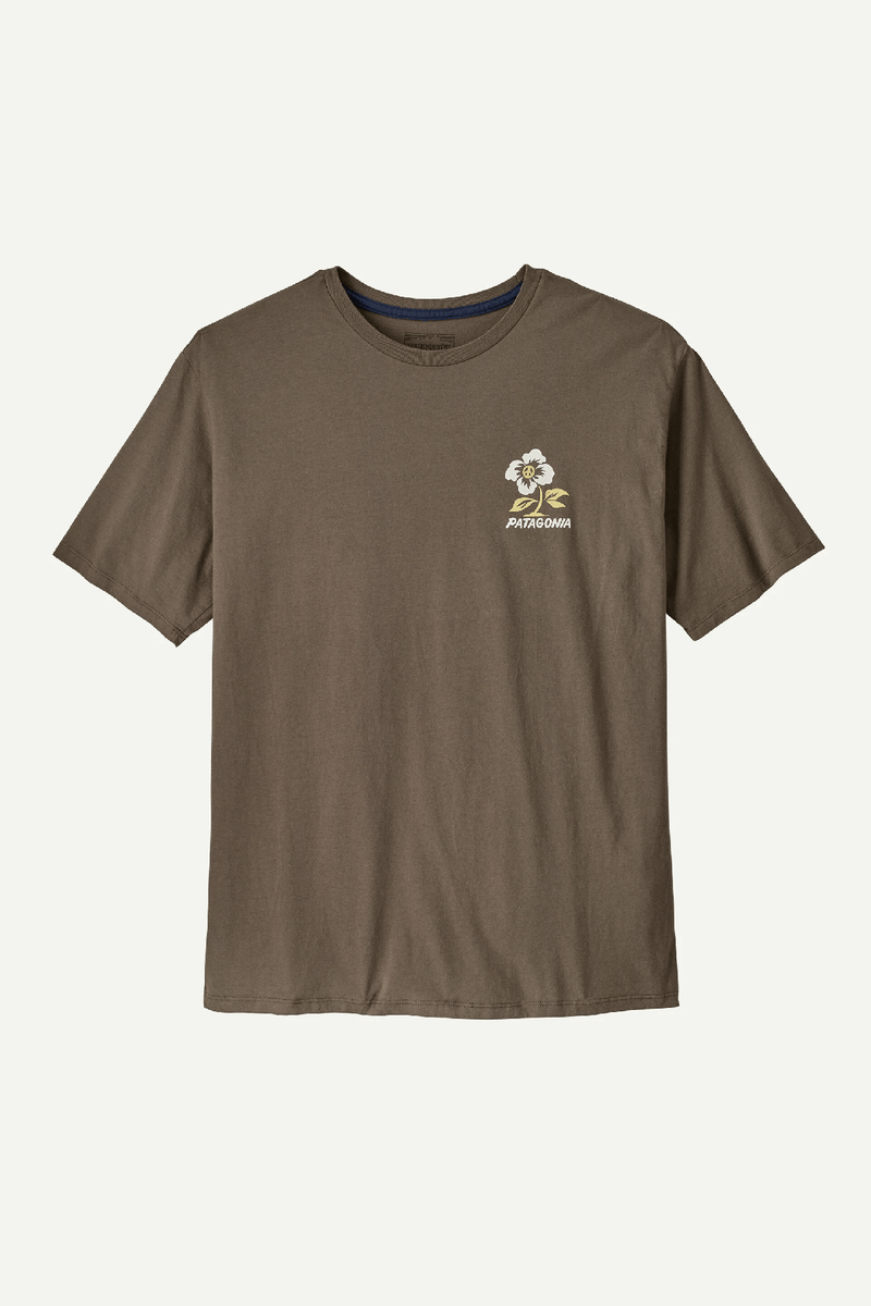 M'S BALANCE ORGANIC T-SHIRT - PEACE SEEDS: MARLOW BROWN