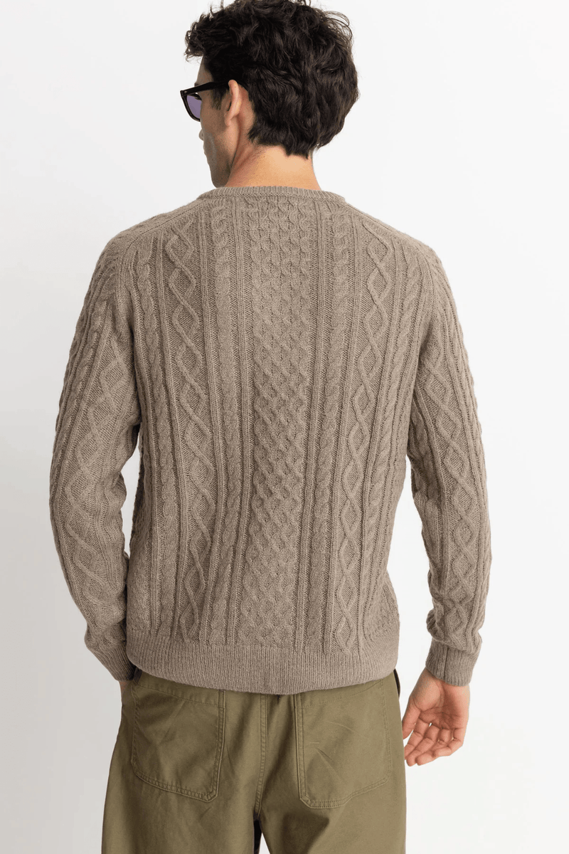 MOHAIR FISHERMANS KNIT - SAND 24FW