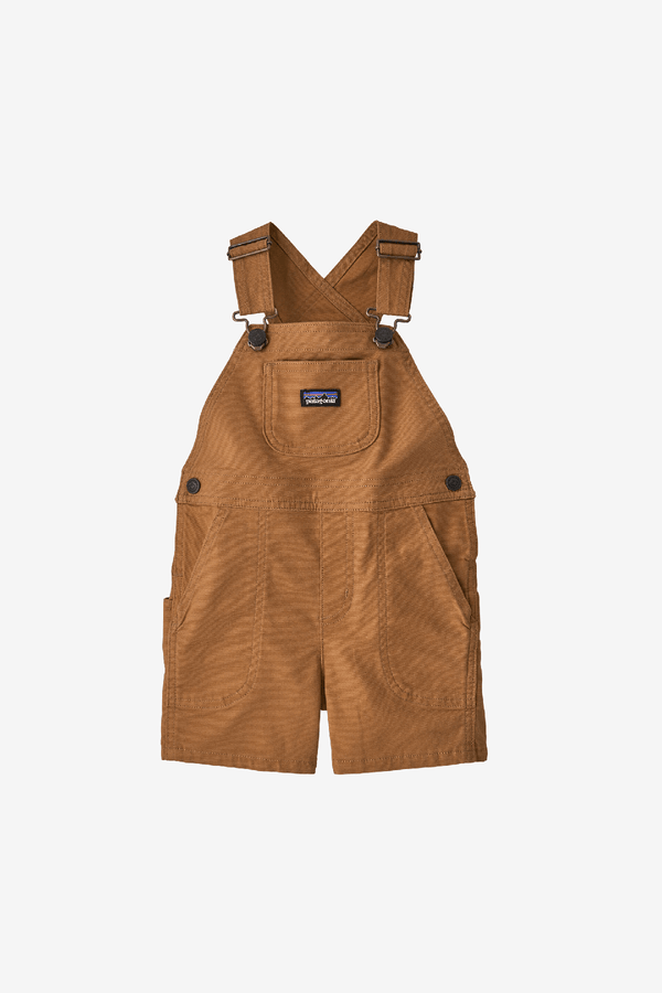 Baby Stand Up Shortalls - Umber Brown